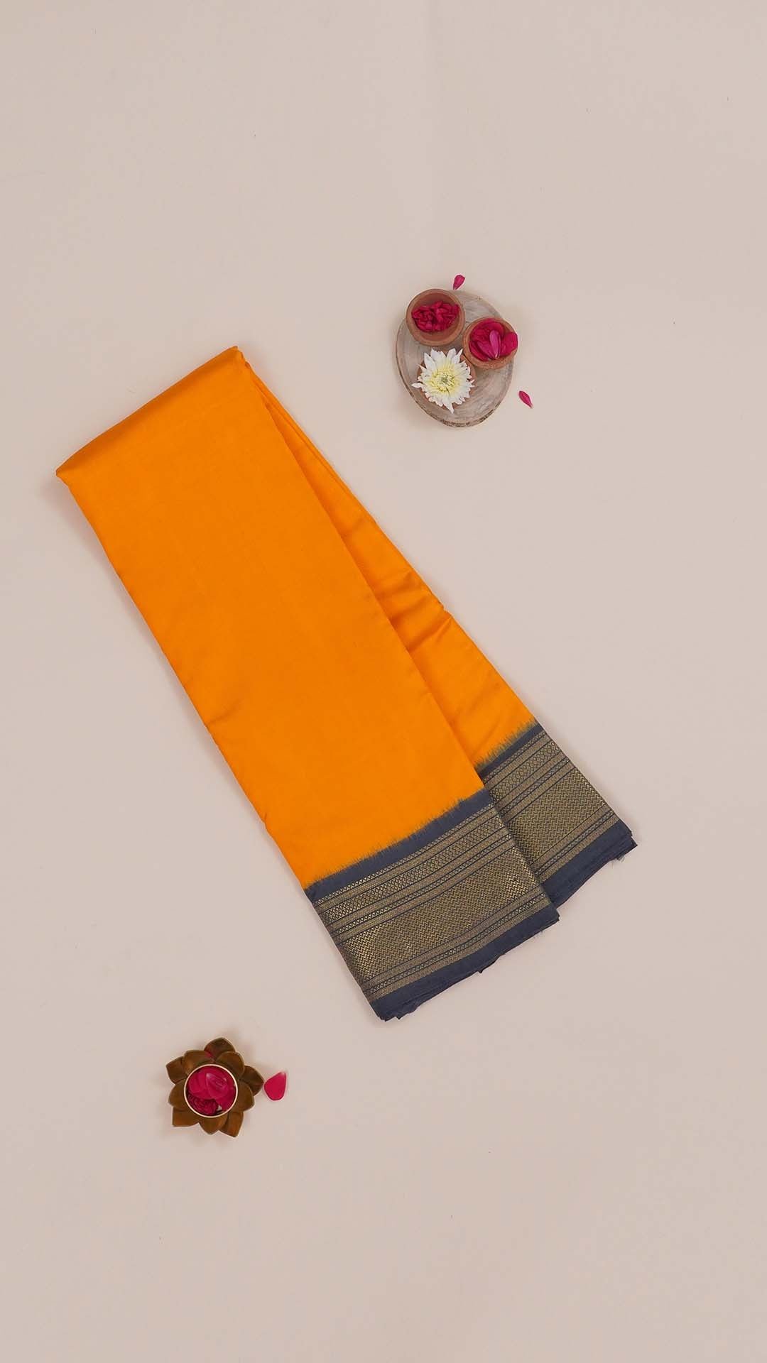Musturd Ikkat Saree
