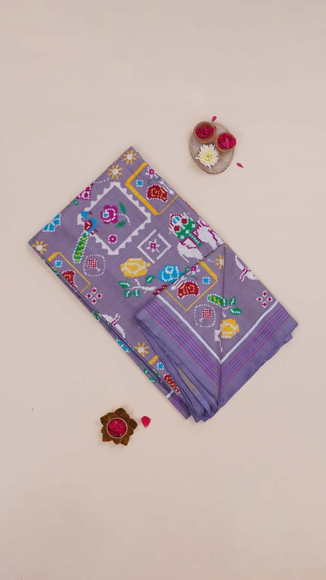 Ash Patola Saree