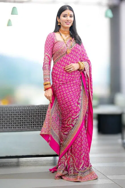 A Symphony of Sequins: Neetu Bisht in Multicolor Crepe Elegance